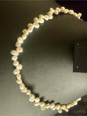 Freshwater Pearl Necklace - Cream Pearl Strand